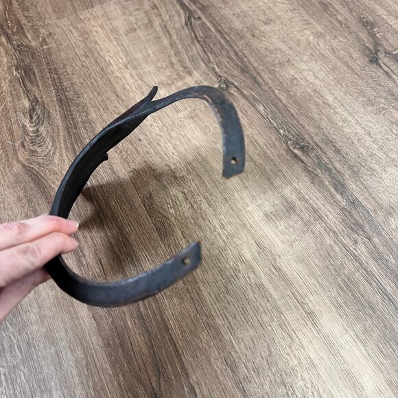 Vintage Leather Breastplate Choker Engraved Necklace Statement Piece African - Picture 10 of 14